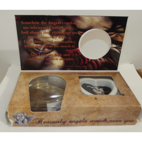 Angelic Pear Necklace Pendant 16" Stainless Steel Chain Heavenly Angels diy - Picture 2 of 16